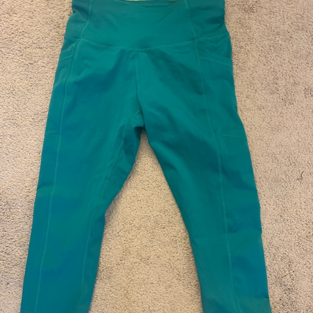 Emerald Green Leggings with dual side pockets